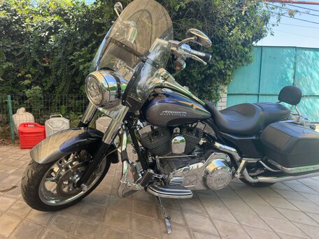 2008 Harley-Davidson Road King, синий, 1350000 рублей, вид 4