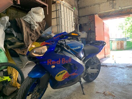 2001 Kawasaki ZX-9R Ninja, синий, 410000 рублей, вид 2