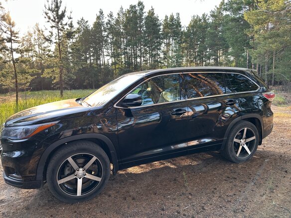 2014 Toyota Highlander III (XU50), чёрный, 2600000 рублей - вид 2