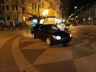 2008 Hyundai Accent ТагАЗ II, чёрный, 350000 рублей, вид 1