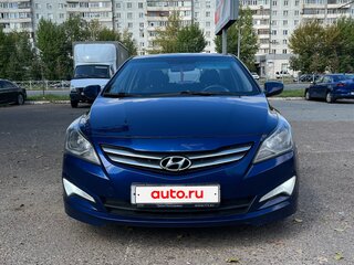 2014 Hyundai Solaris I Рестайлинг, синий, 950000 рублей, вид 2