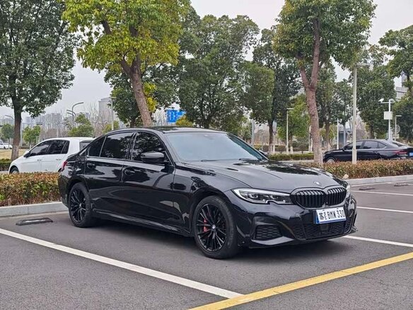 2022 BMW 3 серии 320i VII (G2x) Рестайлинг, чёрный - вид 2
