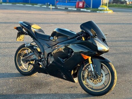 2005 Kawasaki ZX-6 Ninja, чёрный, 500000 рублей, вид 1