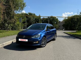 2019 Volkswagen Polo V Рестайлинг, синий, 1300000 рублей, вид 1
