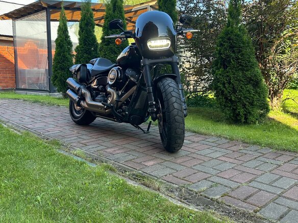 2017 Harley-Davidson Fat Bob, чёрный, 1600000 рублей