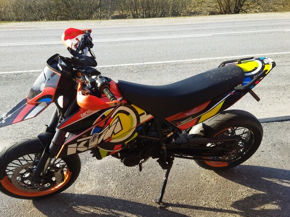 2008 KTM 690 SM, оранжевый - вид 12