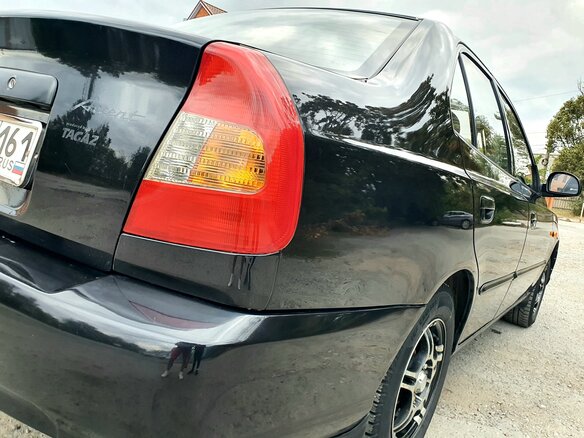 2008 Hyundai Accent ТагАЗ II, чёрный, 495000 рублей - вид 7
