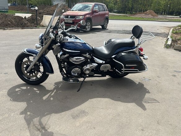 2009 Yamaha XVS950, синий, 650000 рублей - вид 1