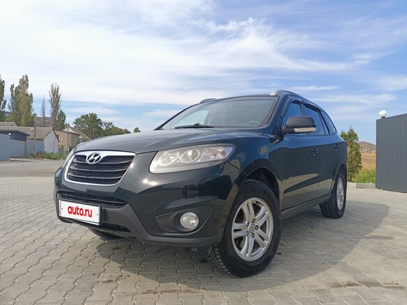2011 Hyundai Santa Fe II Рестайлинг, чёрный, 1350000 рублей