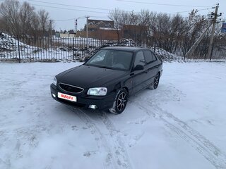 2006 Hyundai Accent ТагАЗ II, чёрный, 475000 рублей, вид 2