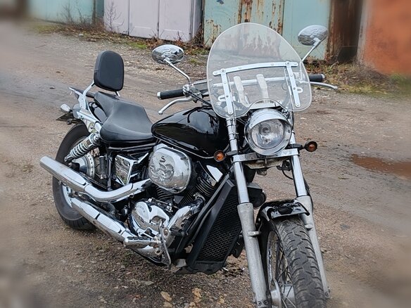 2002 Honda Shadow 750, чёрный, 430000 рублей - вид 4