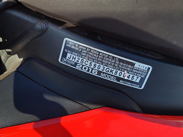 2016 Honda CBR 1000 RR/RA Fireblade, красный, 1200000 рублей - вид 13