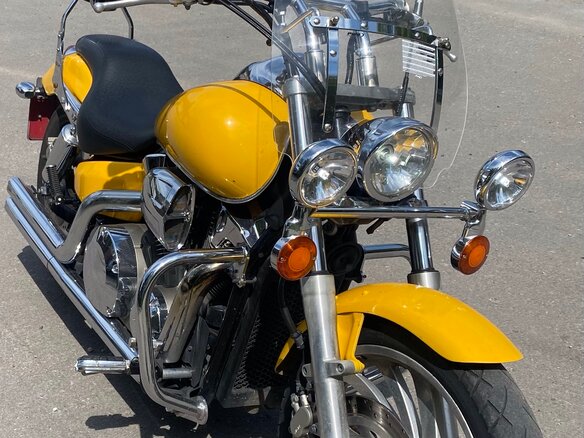 2008 Honda VTX 1300, жёлтый, 800000 рублей