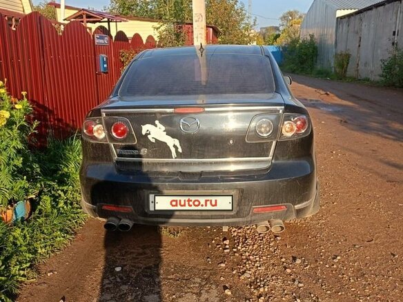 2008 Mazda 3 I (BK) Рестайлинг, чёрный, 650000 рублей - вид 3