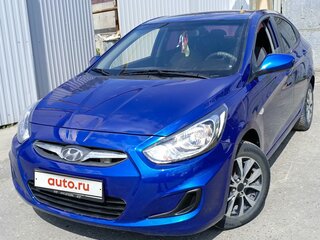 2013 Hyundai Solaris I, синий, 570000 рублей, вид 1