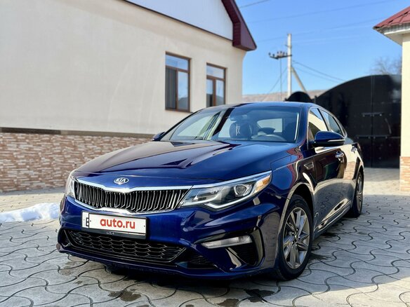 2019 Kia Optima IV Рестайлинг, синий, 2100000 рублей