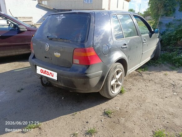 1998 Volkswagen Golf IV, чёрный, 255000 рублей - вид 2