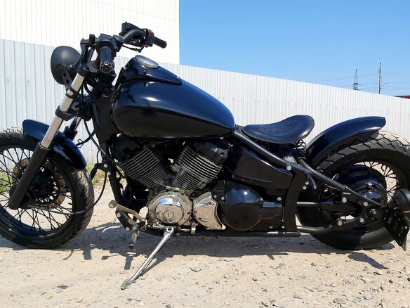 2000 Yamaha XVS400 Drag Star, чёрный, 385000 рублей - вид 14