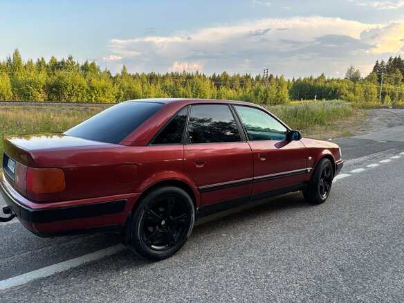 1992 Audi 100 IV (C4), красный, 240000 рублей - вид 7