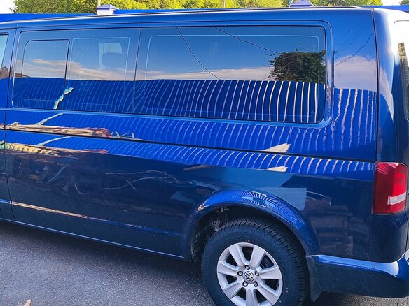 2010 Volkswagen Caravelle LWB Long T5 Рестайлинг, синий, 2300000 рублей - вид 4