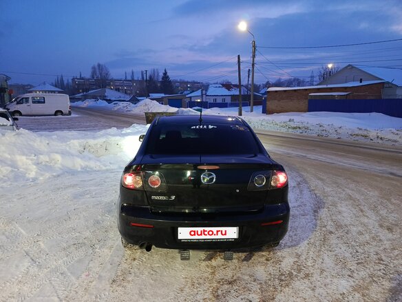 2008 Mazda 3 I (BK) Рестайлинг, чёрный, 625000 рублей - вид 2