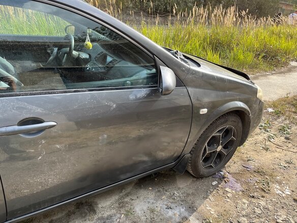 2004 Nissan Primera III (P12), серый - вид 5