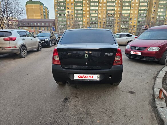 2010 Renault Logan I Рестайлинг, чёрный, 350000 рублей - вид 2