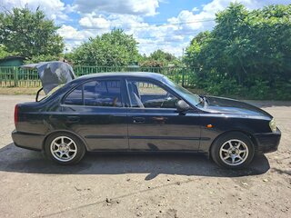 2006 Hyundai Accent ТагАЗ II, чёрный, 383000 рублей, вид 3