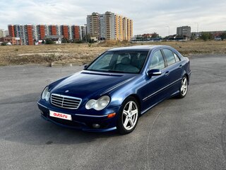 2004 Mercedes-Benz C-Класс 230 II (W203) Рестайлинг, синий, 710000 рублей, вид 2