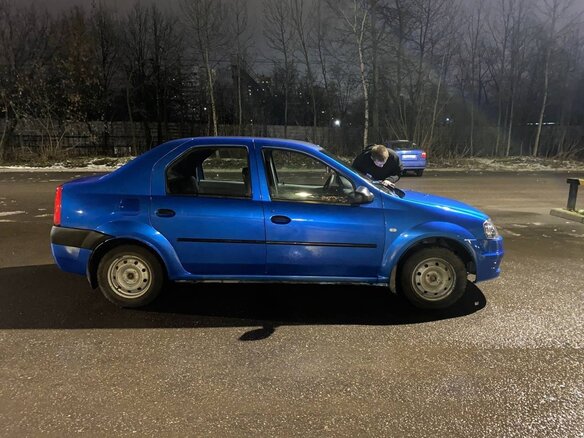 2007 Renault Logan I, синий, 335000 рублей - вид 9