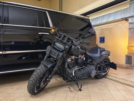 2020 Harley-Davidson Fat Bob, чёрный, 1750000 рублей, вид 1