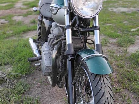 2002 Triumph Bonneville, зелёный, 450000 рублей, вид 3