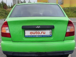 2002 Hyundai Accent II, зелёный, 180000 рублей, вид 5