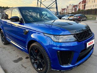 2019 Land Rover Range Rover Sport SVR II Рестайлинг, синий, 7500000 рублей, вид 2