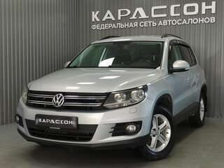 2014 Volkswagen Tiguan I Рестайлинг, серебристый, 1199000 рублей, вид 1
