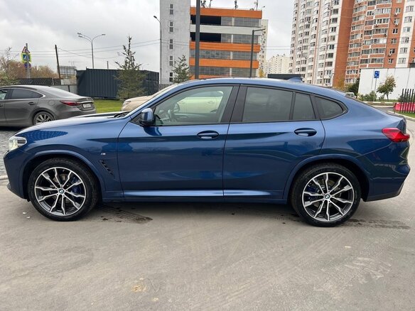 2019 BMW X4 30d II (G02), синий - вид 4
