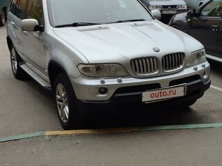 2004 BMW X5 3.0i I (E53) Рестайлинг, серебристый, 950000 рублей, вид 1