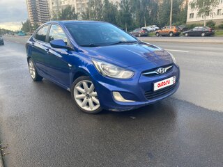 2012 Hyundai Solaris I, синий, 485000 рублей, вид 1