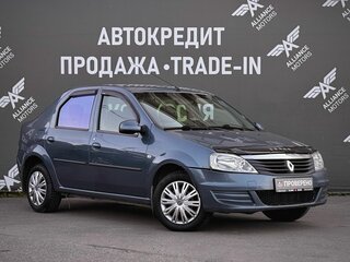 2013 Renault Logan I Рестайлинг, синий, 365000 рублей, вид 1