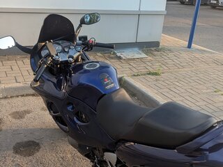 2004 Suzuki GSX 750F Katana, синий, 200000 рублей, вид 3