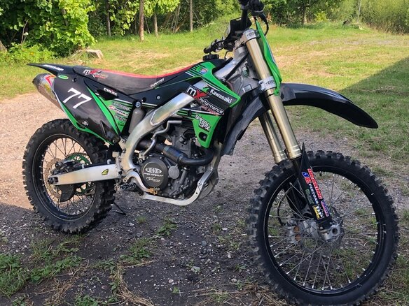 2014 Kawasaki KX 450, чёрный, 300000 рублей - вид 2
