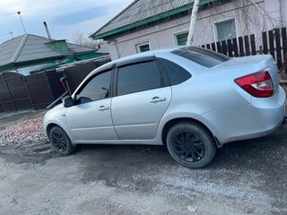 2013 Lada (ВАЗ) Granta I, серебристый, 530000 рублей, вид 4