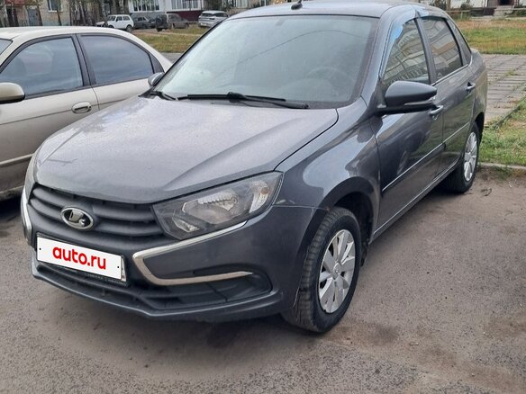 2019 Lada (ВАЗ) Granta I Рестайлинг, серый, 630000 рублей - вид 1