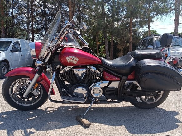 2008 Yamaha XVS1300, пурпурный, 600000 рублей - вид 11