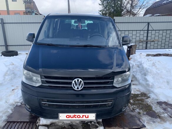 2010 Volkswagen Multivan T5 Рестайлинг, чёрный, 2500000 рублей