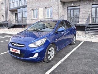 2012 Hyundai Solaris I, синий, 795000 рублей, вид 1