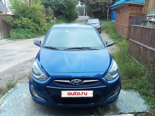 2011 Hyundai Solaris I, синий, 850000 рублей, вид 1