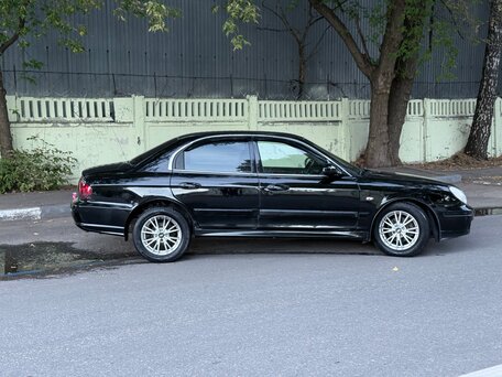 2007 Hyundai Sonata ТагАЗ IV (EF) Рестайлинг, чёрный, 340000 рублей, вид 4