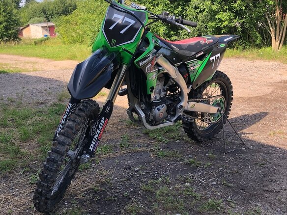 2014 Kawasaki KX 450, чёрный, 300000 рублей - вид 1