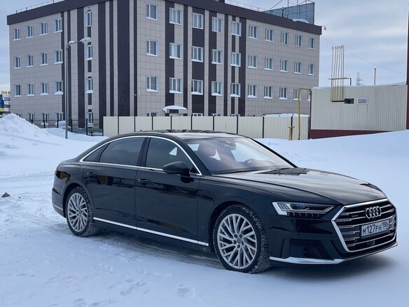 2020 Audi A8 Long 55 TFSI IV (D5), чёрный, 7500000 рублей - вид 7
